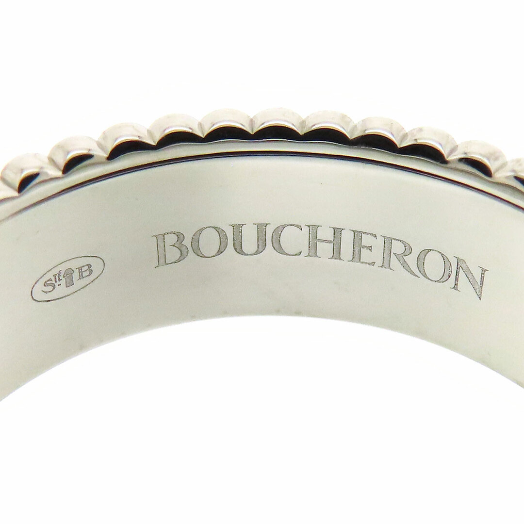 ブシュロン キャトル ブラック リング スモール #58 JRG01790 Au750 (K18WG) ブラックPVD メンズ Boucheron [美品]  【ジュエリー】 3