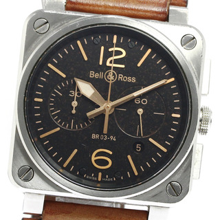 ベルアンドロス(Bell & Ross)のベル＆ロス Bell＆Ross BR0394-ST-G-HE/SCA ゴールデン ヘリテージ クロノグラフ 自動巻き メンズ 保証書付き_764507(腕時計(アナログ))