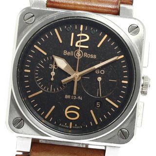 ベルアンドロス(Bell & Ross)のベル＆ロス Bell＆Ross BR0394-ST-G-HE/SCA ゴールデン ヘリテージ クロノグラフ 自動巻き メンズ 保証書付き_764507【ev10】(腕時計(アナログ))