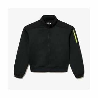 ラコステ(LACOSTE)の【ブラック】ダイヤリップストップ切り替えテクニカルスウェットジップパーカ(パーカー)