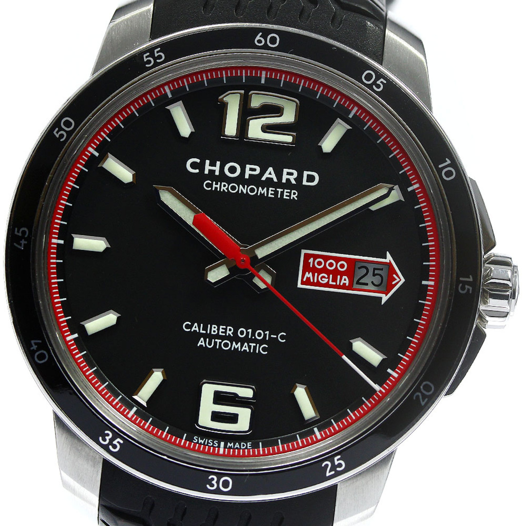 ショパール Chopard 8565 ミッレミリア GTS デイト 自動巻き メンズ 良品 _767988少しの擦り傷ベゼル