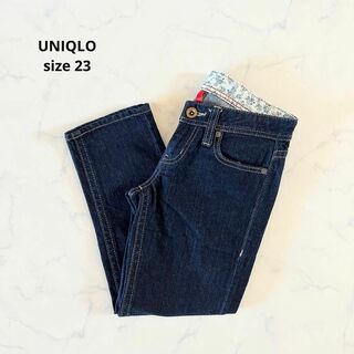 ユニクロ(UNIQLO)の【美品】サイズ23 UNIQLO ユニクロ UJ デニム ジーンズ(デニム/ジーンズ)