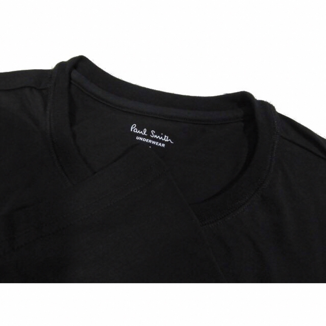 Paul Smith(ポールスミス)の【ポールスミス/Paul Smith】クルーネックインナーTシャツ・黒L×2枚 メンズのトップス(Tシャツ/カットソー(半袖/袖なし))の商品写真