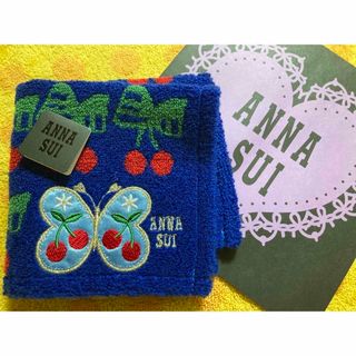 アナスイ(ANNA SUI)のアナスイ　タオルハンカチ　チェリー連柄(ハンカチ)