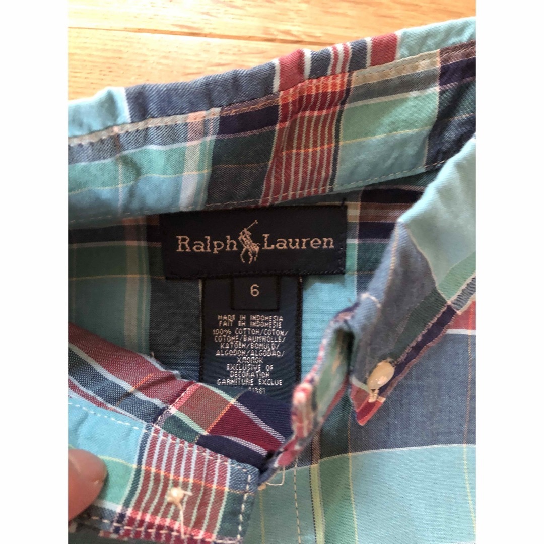 Ralph Lauren(ラルフローレン)のラルフローレン ★薄手シャツ★サイズ6 キッズ/ベビー/マタニティのキッズ服男の子用(90cm~)(Tシャツ/カットソー)の商品写真