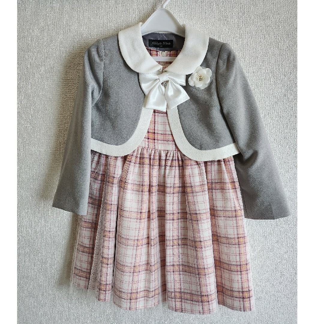 女の子 入学式 ワンピース 120 キッズ/ベビー/マタニティのキッズ服女の子用(90cm~)(ドレス/フォーマル)の商品写真