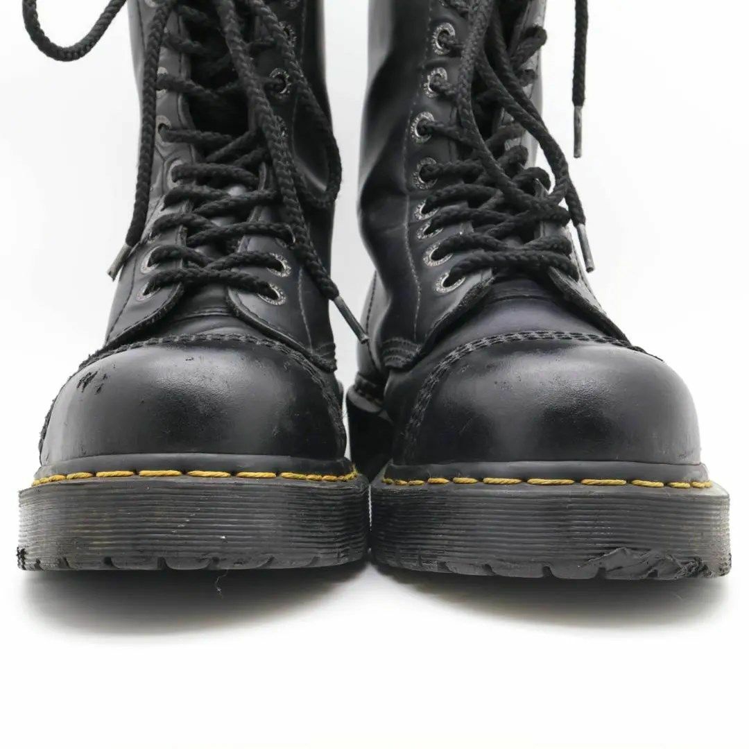 《人気》DR. MARTENS ブラック レースアップ アンクルブーツ 25.5