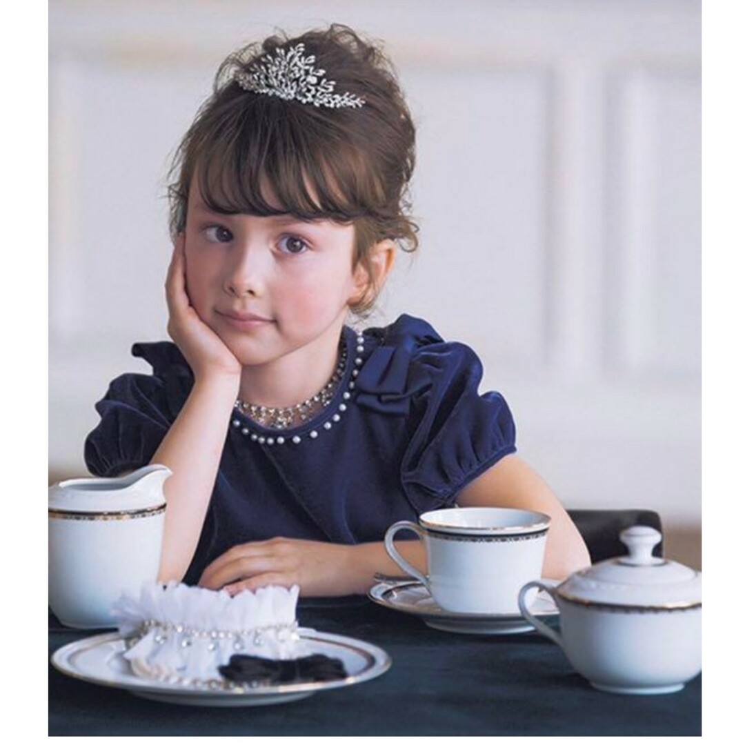 TOCCA BAMBINI - ☆美品☆トッカ バンビーニ ベルベットパールリボン