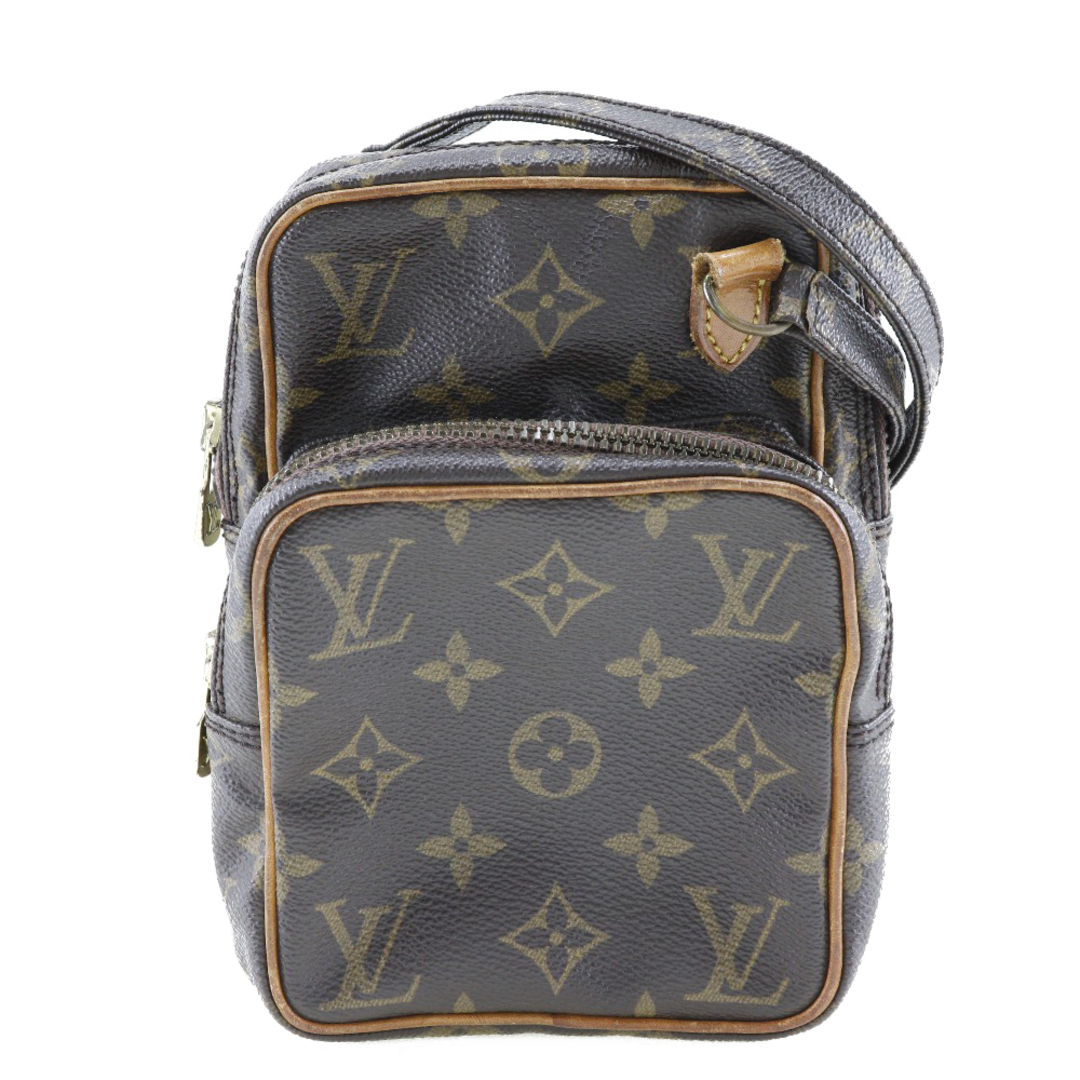 【LOUIS VUITTON】ルイ・ヴィトン ミニアマゾン ヴィンテージ M45238 モノグラムキャンバス 茶 852 レディース ショルダーバッグ