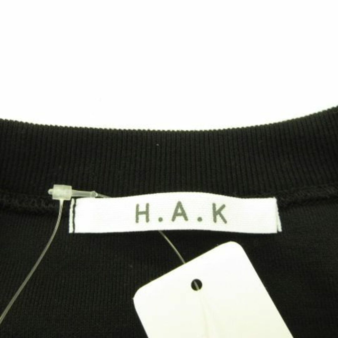 ハク スーパーハッカ H.A.K ワンピース スウェット 長袖 ひざ丈 黒95cmゆき丈