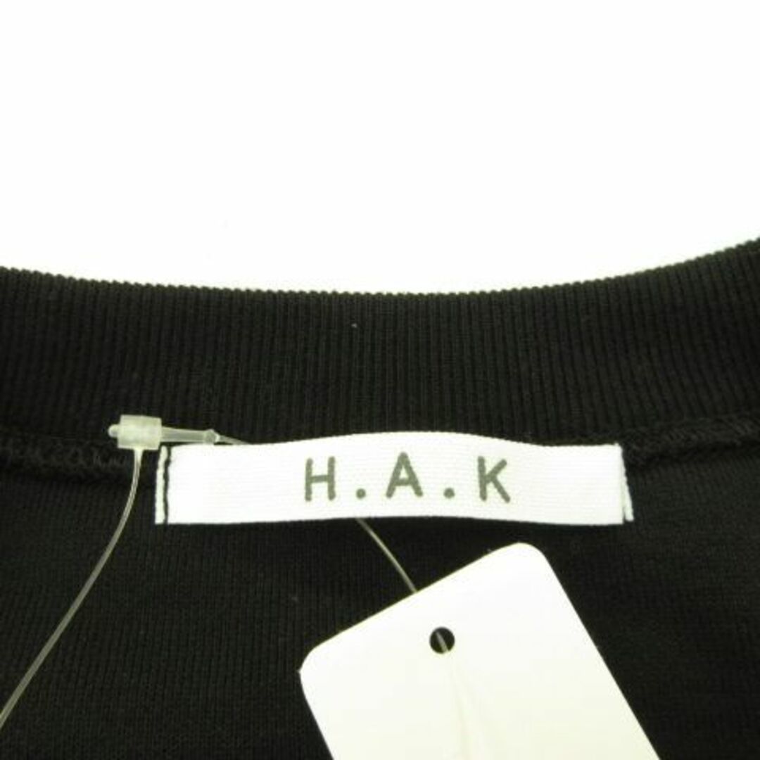 H.A.K(ハク)のハク スーパーハッカ H.A.K ワンピース スウェット 長袖 ひざ丈 黒 レディースのワンピース(ひざ丈ワンピース)の商品写真