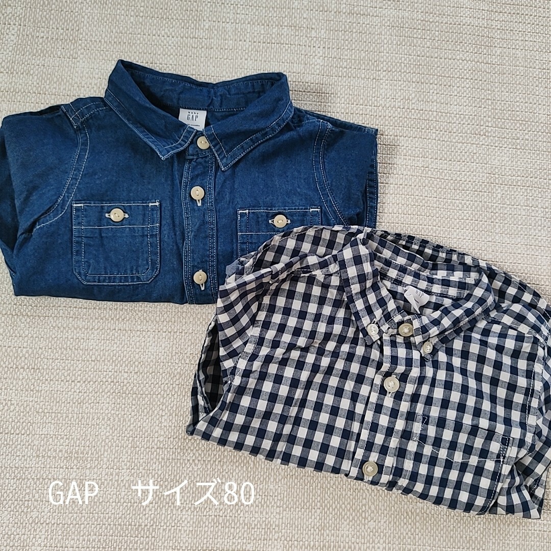 babyGAP(ベビーギャップ)の男の子シャツ　ベビーギャップ キッズ/ベビー/マタニティのベビー服(~85cm)(シャツ/カットソー)の商品写真