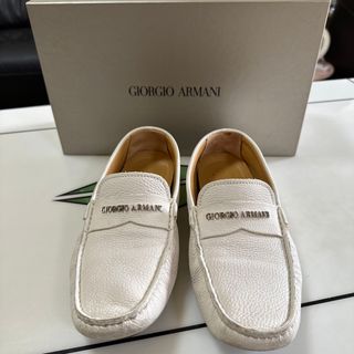 ジョルジオアルマーニ(Giorgio Armani)のジョルジョアルマーニ白靴(スリッポン/モカシン)