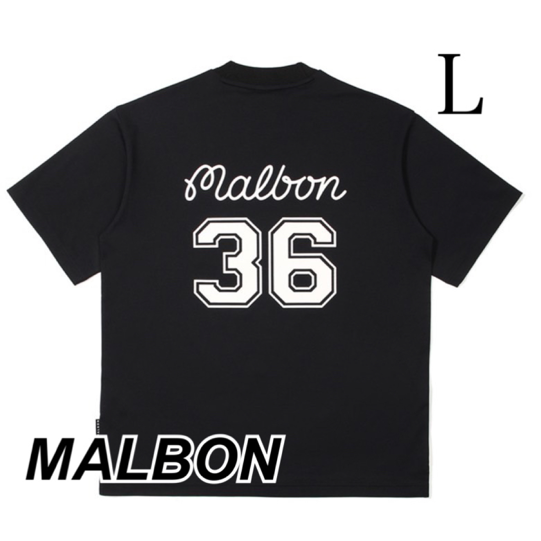 MALBON マルボン　モックネック　36  ブラック　L メンズジャックバニー