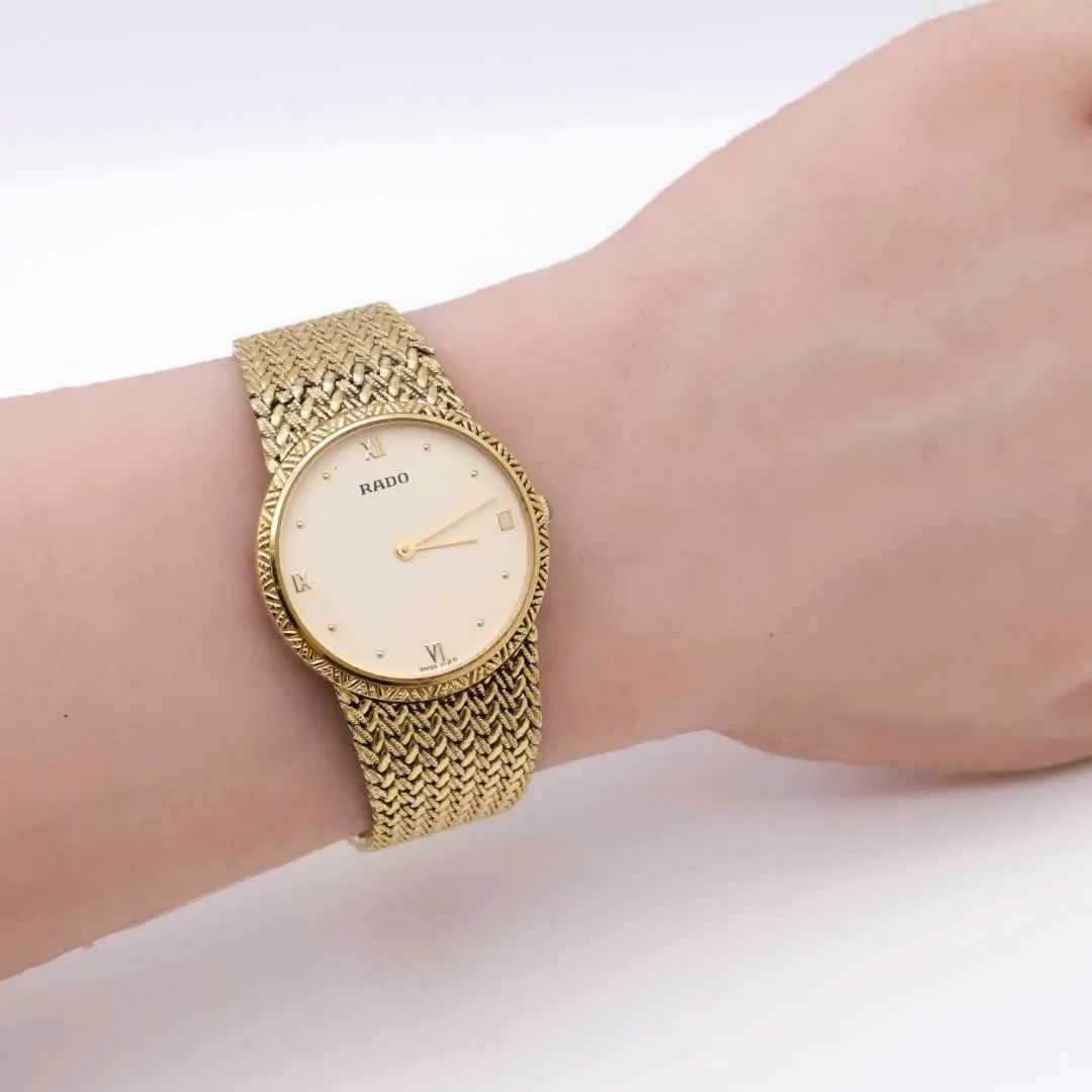 RADO(ラドー)の《希少》RADO 腕時計 ゴールド ヴィンテージ レディース ドレス a メンズの時計(腕時計(アナログ))の商品写真