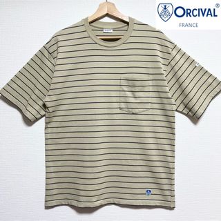 オーシバル(ORCIVAL)の【超美品】ORCIVAL オーシバル 大人のビッグシルエットポケット付きTシャツ(Tシャツ/カットソー(半袖/袖なし))