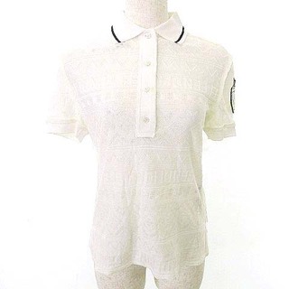 フェンディ タグ付 ポロシャツ 半袖 40 Mサイズ 白 ホワイト □GY09