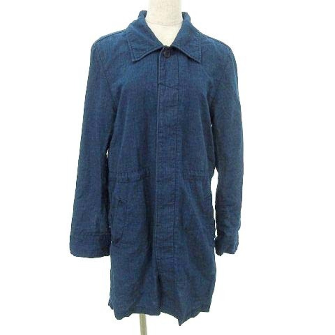 レミレリーフ デニム コート シャツ ジャケット S 青 ブルー ■U90
