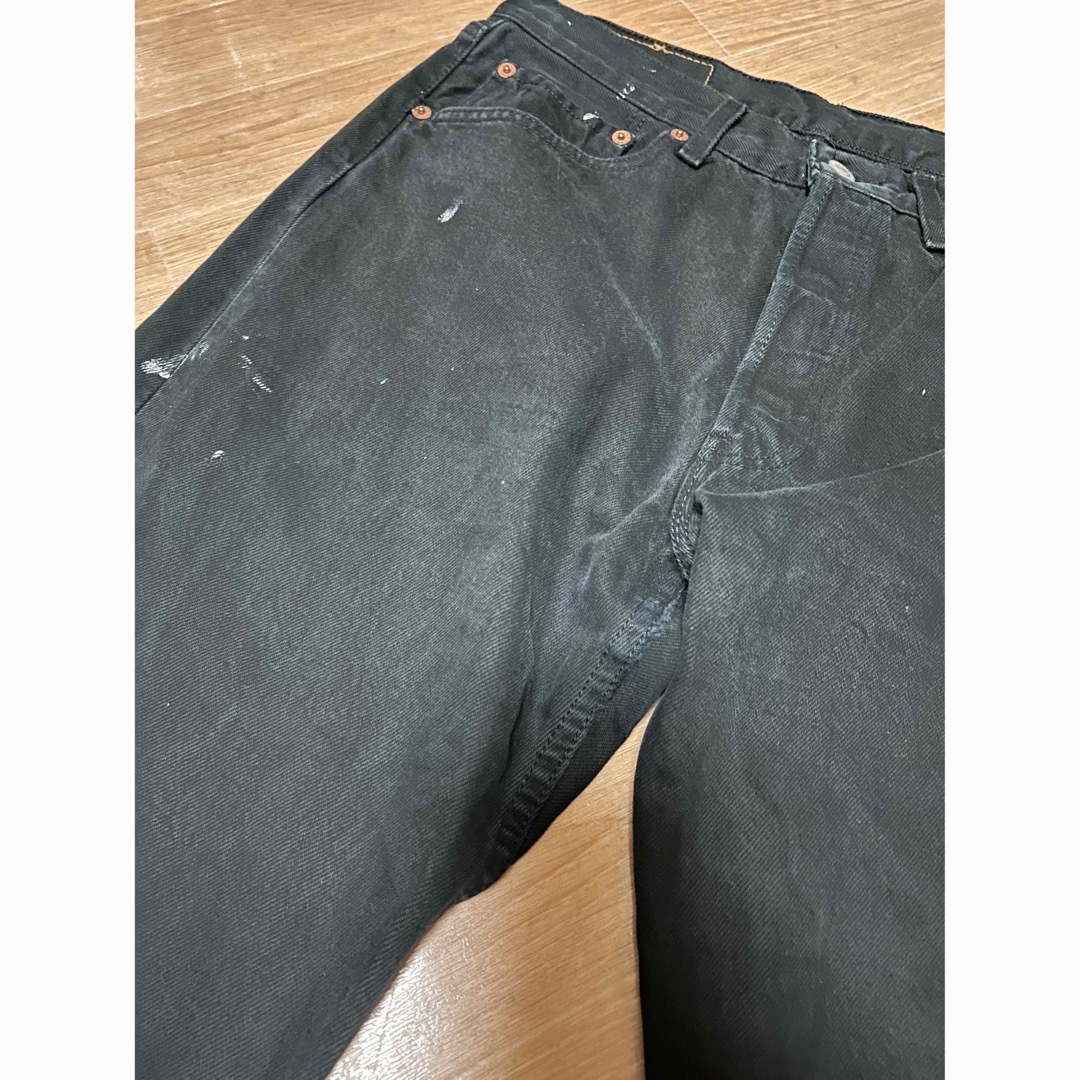 良品 00s EURO Levi's 501 後染め ブラック 32