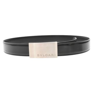 BVLGARI - BVLGARI ブルガリ ロゴ刻印スクエアバックルレザーベルト ...