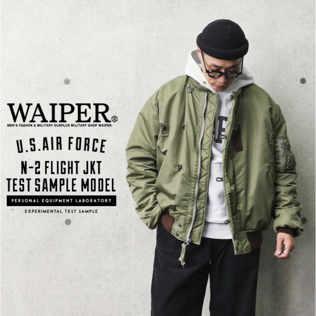 WAIPER(ワイパー)のWAIPER N-2 EXPERIMENTAL TEST SAMPLE 44R メンズのジャケット/アウター(フライトジャケット)の商品写真