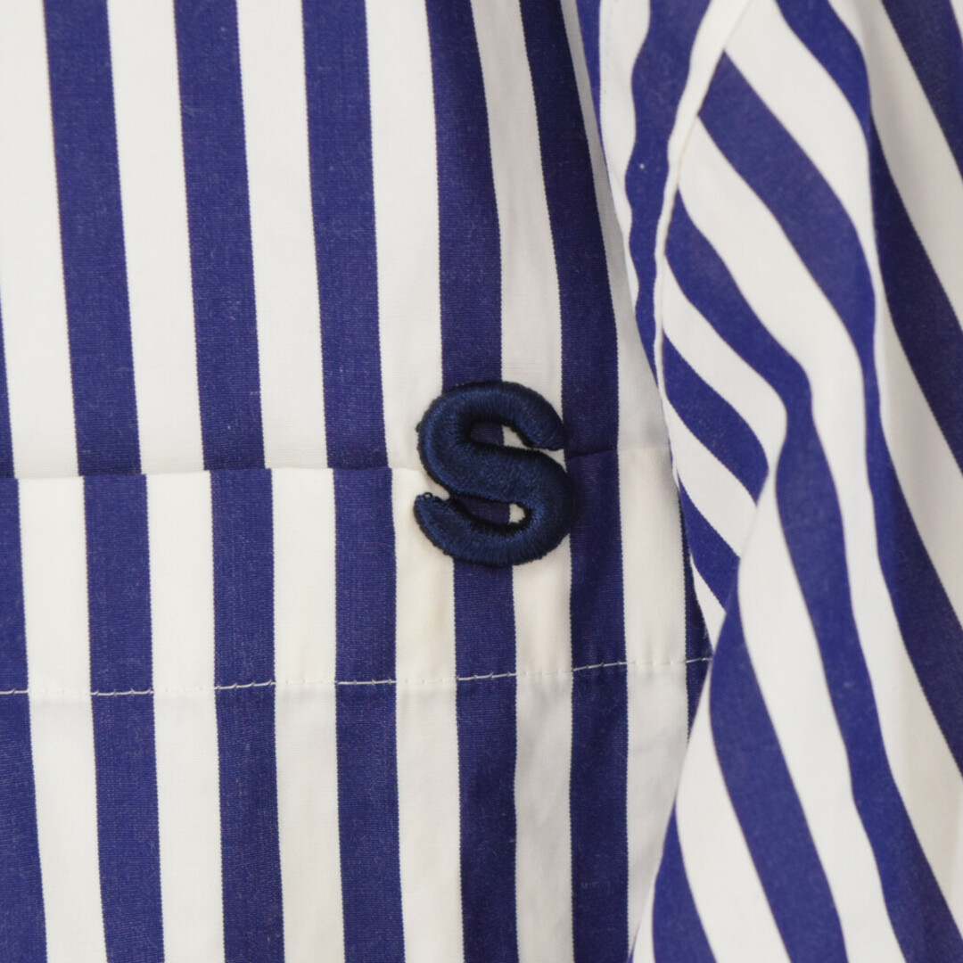 Sacai サカイ 23SS Thomas Mason / S Cotton Poplin L/S Shirt コットンポプリンストライプ長袖シャツ 23-03017M ブルー