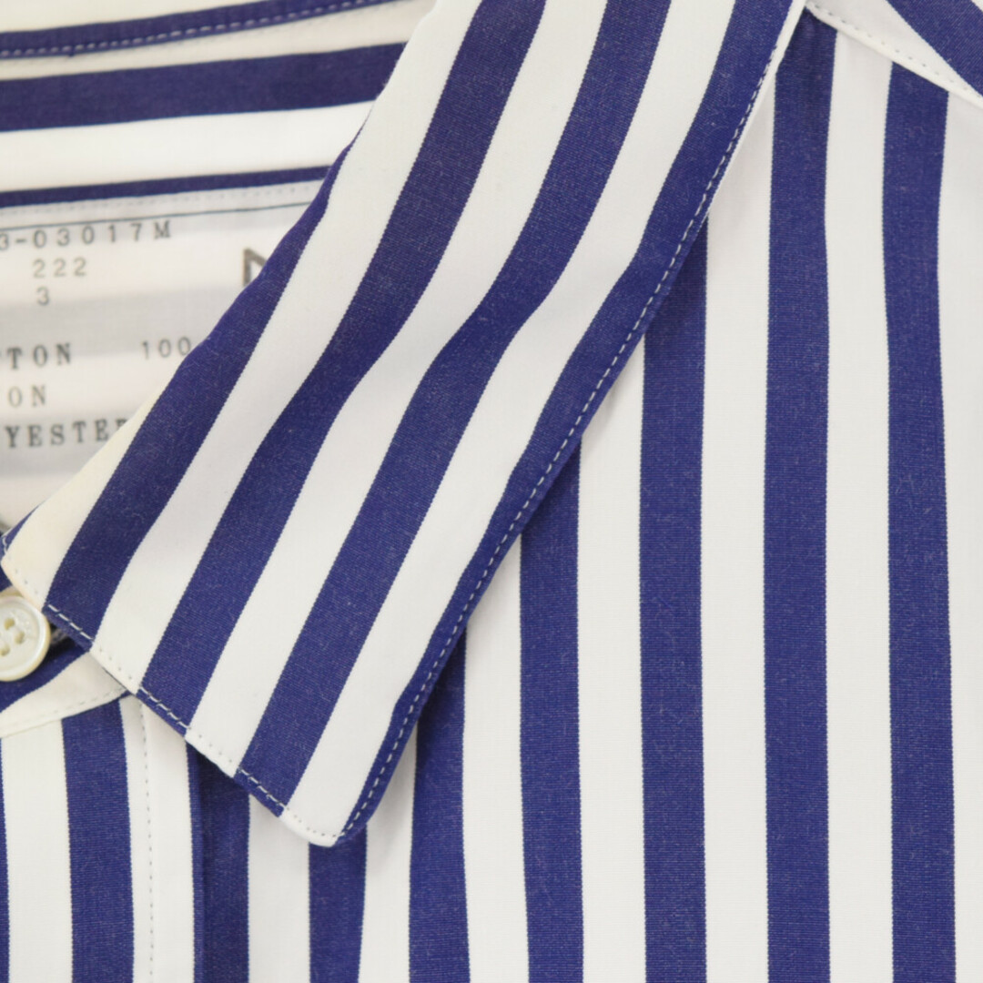 Sacai サカイ 23SS Thomas Mason / S Cotton Poplin L/S Shirt コットンポプリンストライプ長袖シャツ 23-03017M ブルー