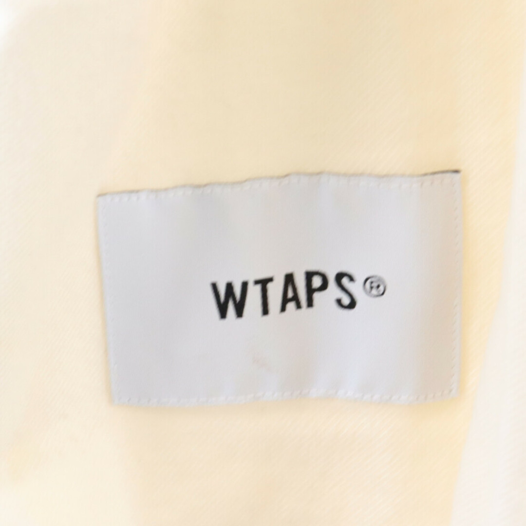 WTAPS ダブルタップス 23SS LEAGUE SS COTTON WTVUA 231TQDT-SHM03 フロントロゴ ベースボール半袖シャツ アイボリー 3