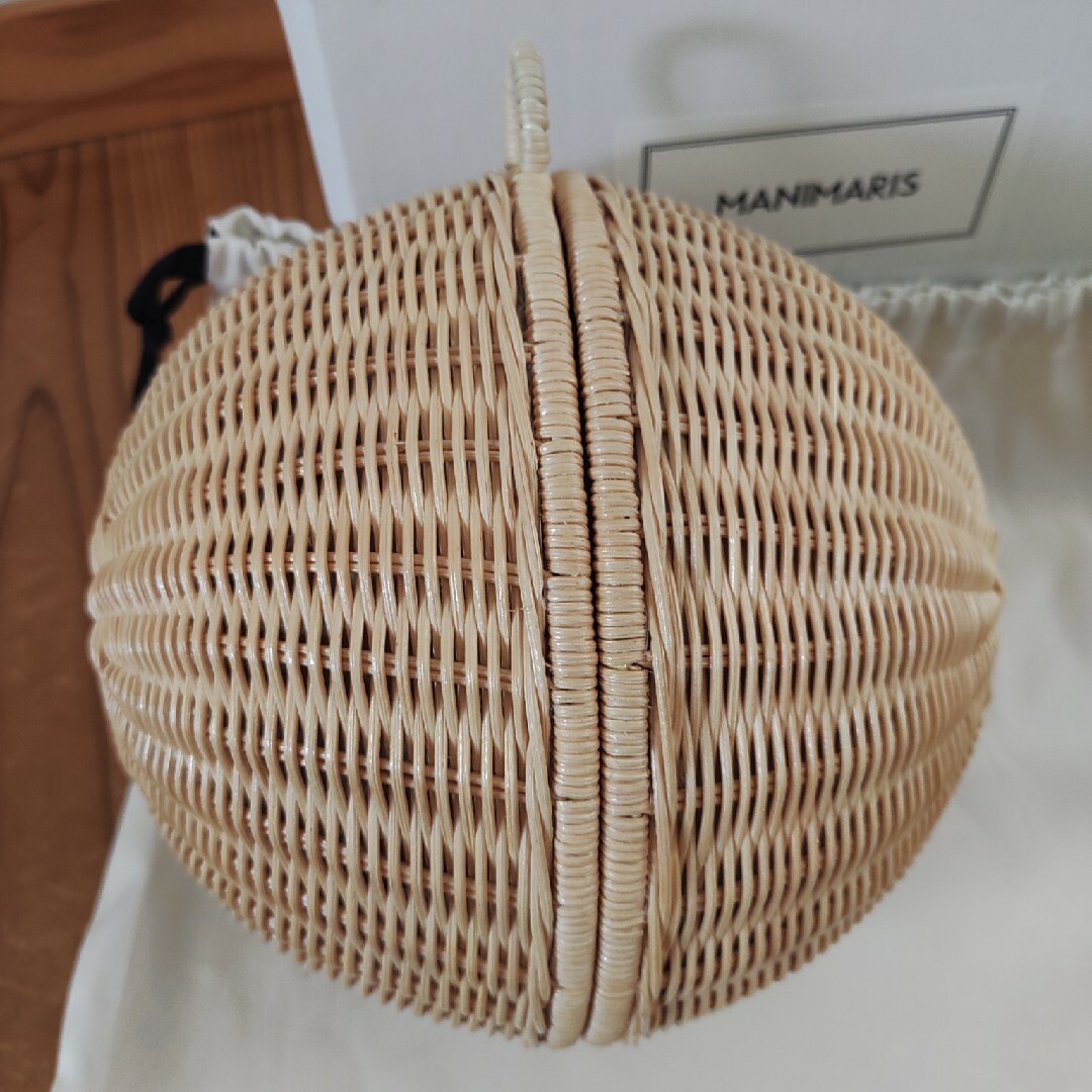 Manimaris マニマリス フルムーンバスケット ハンドルセットの通販 by