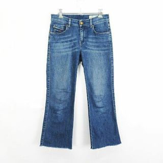 ディーゼル(DIESEL)のディーゼル 0684K デニム ジーンズ クロップド フレア 27 ブルー(デニム/ジーンズ)