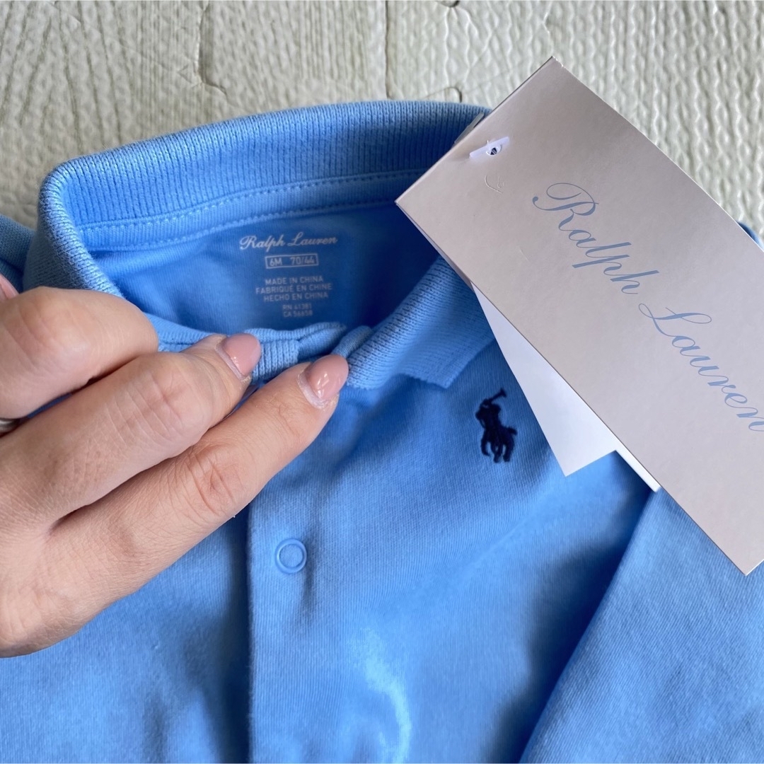 Ralph Lauren(ラルフローレン)の新品未使用☆Ralph Lauren ラルフローレン　ロンパース　6M 70cm キッズ/ベビー/マタニティのベビー服(~85cm)(ロンパース)の商品写真