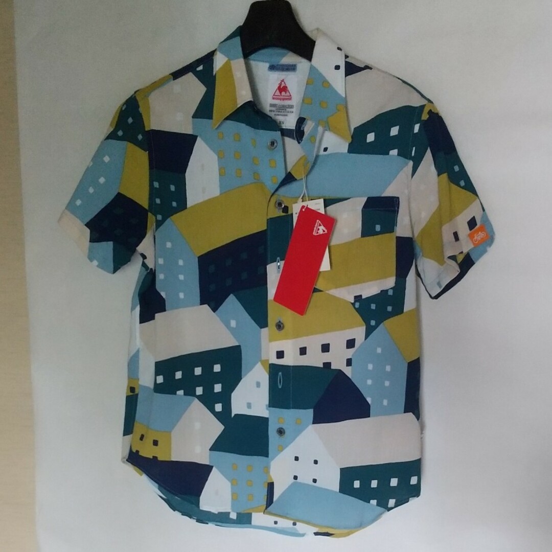 SOU・SOU(ソウソウ)のSOU・SOU ルコック スポルティフ高島縮半袖シャツXSサイズ『北の国 月明』 メンズのトップス(シャツ)の商品写真