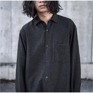 COMOLI - 21ss COMOLI コモリ ウールシルクシャツ T01-02003の