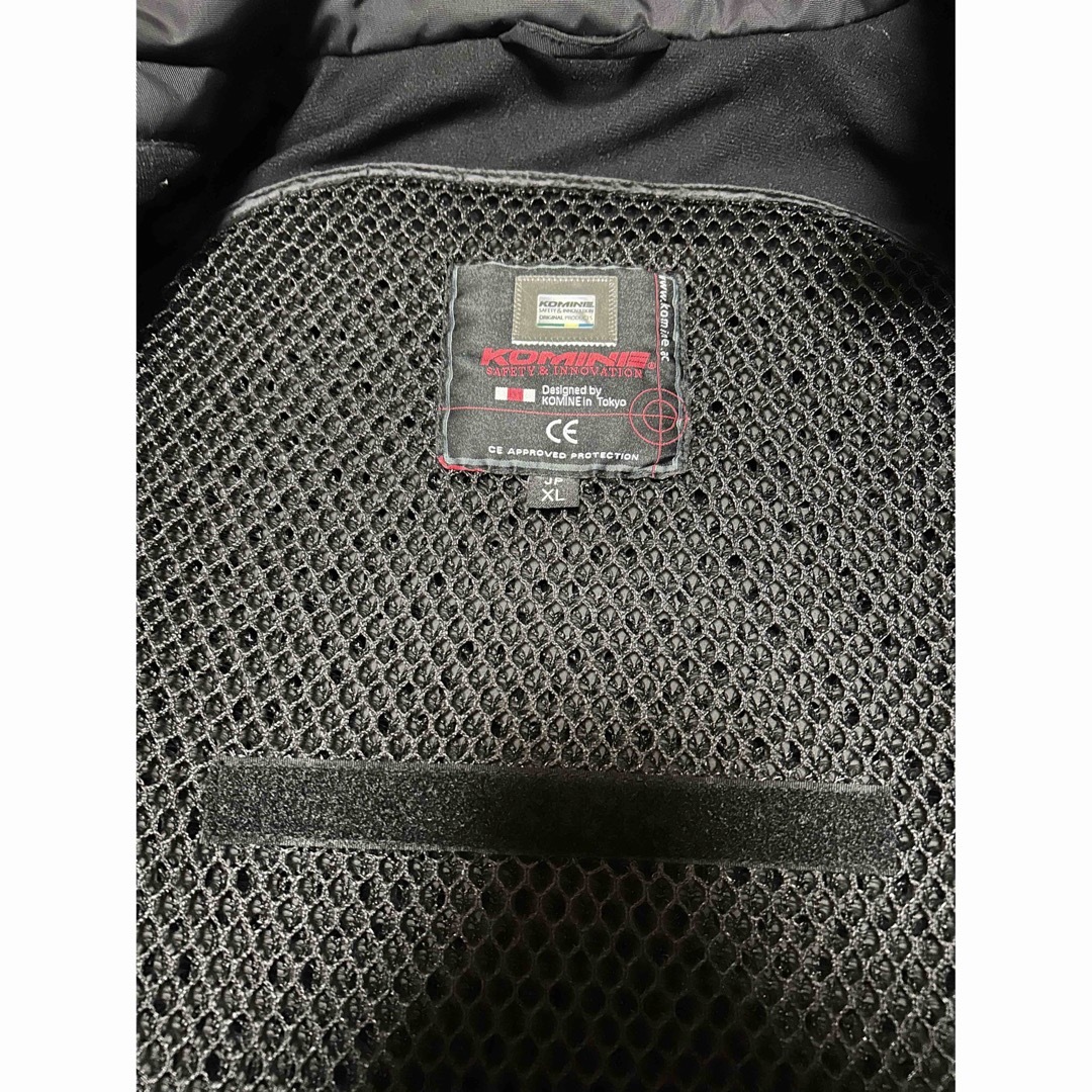 美品 KOMINE JK-589 プロテクト ウィンターパーカー BK XL www