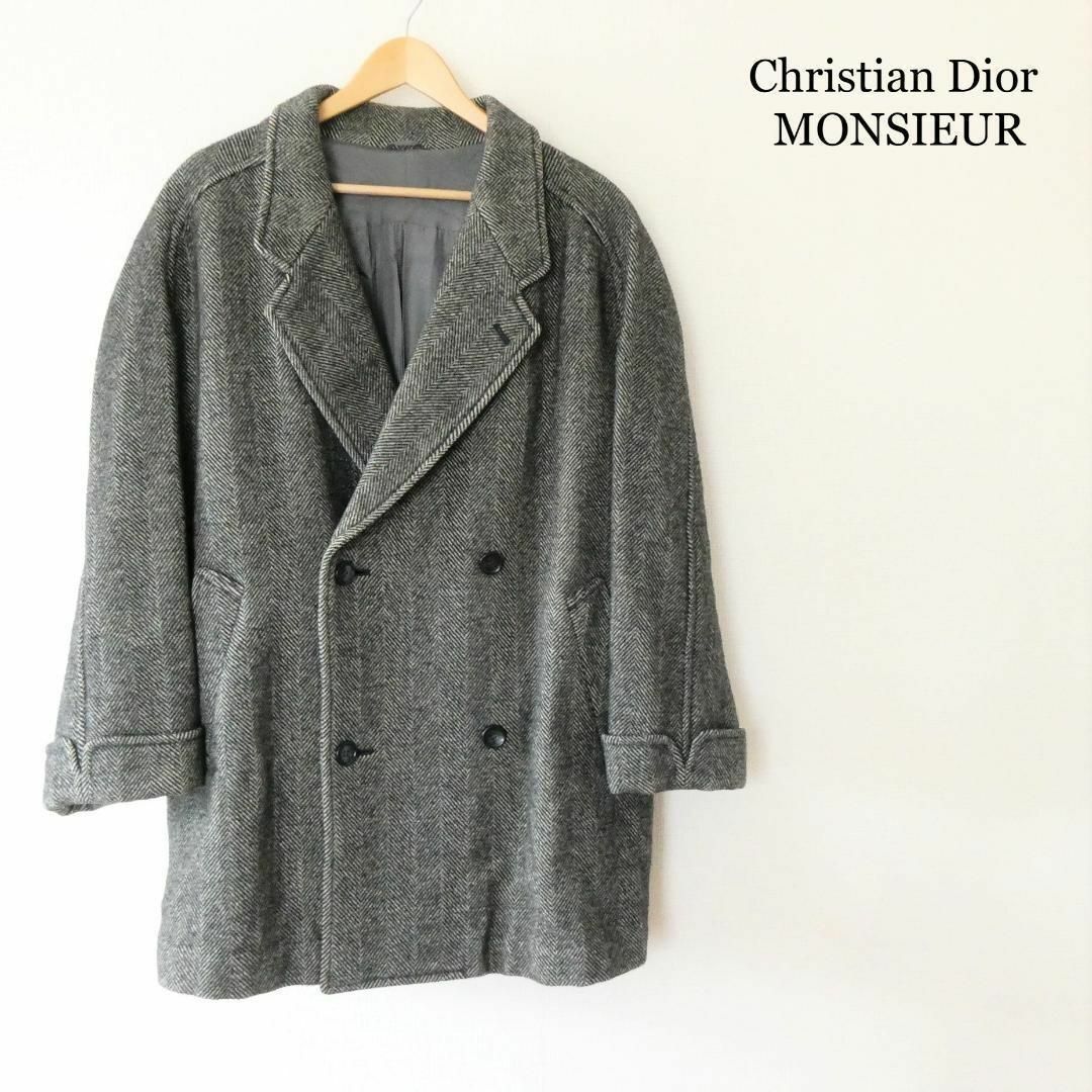 85㎝身幅美品 Christian Dior MONSIEUR ロング チェスターコート