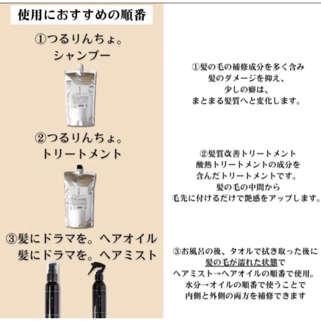 新品未使用　髪にドラマを。　つるりんちょ　シャンプー　1000ml 1