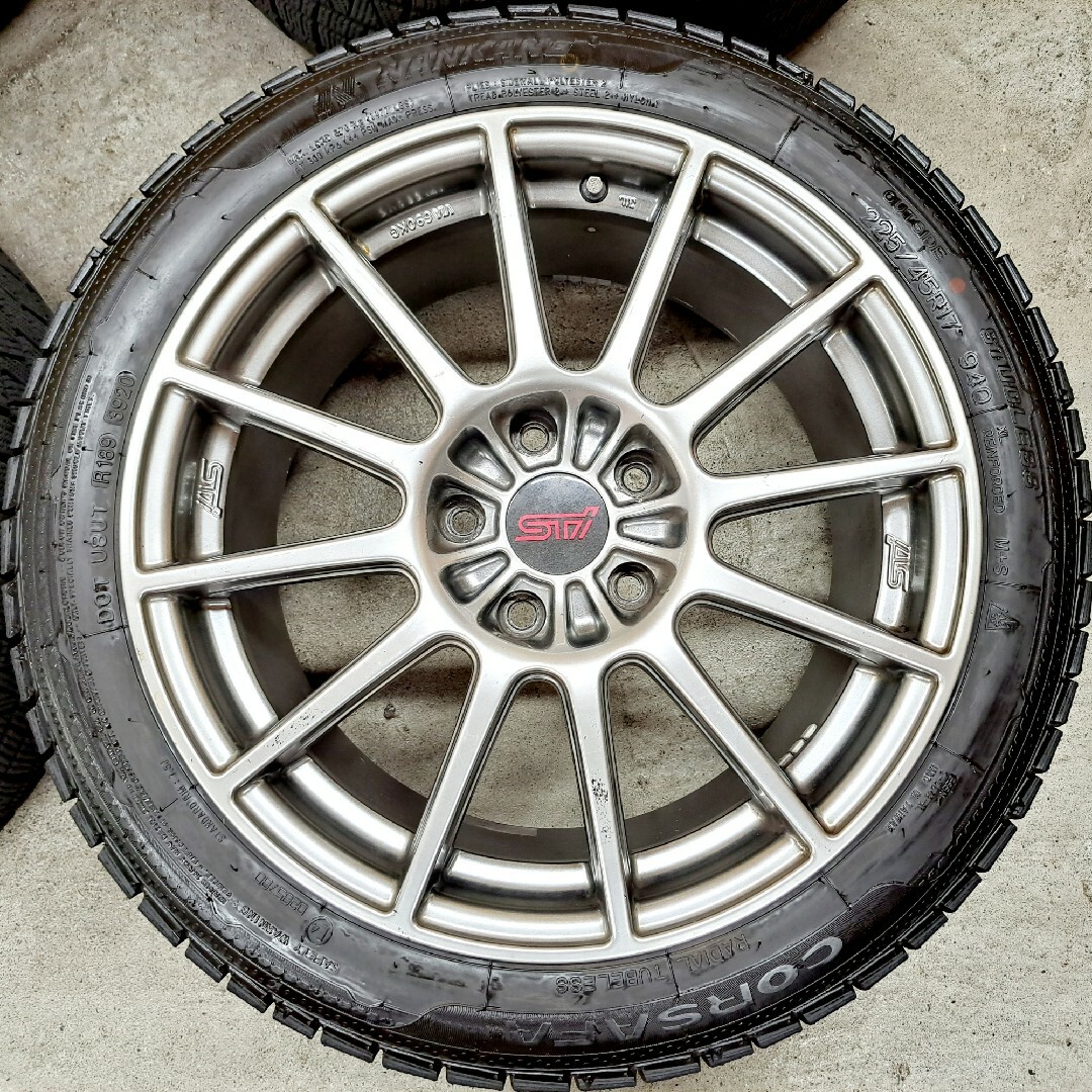スバル - スバル WRX STI限定 STI 純正ホイールタイヤ スタッドレス