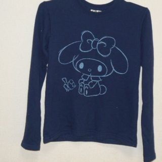 マイメロディ(マイメロディ)の衣類 キッズ 長袖トレーナー 150サイズ マイメロディ マイメロ 紺色(Tシャツ/カットソー)