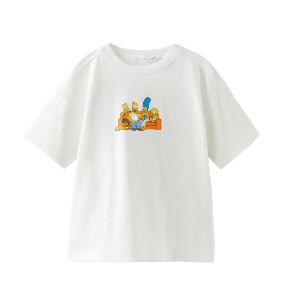 ZARA KIDS(ザラキッズ)のザラ キッズ シンプソンズTシャツ 128cm キッズ/ベビー/マタニティのキッズ服男の子用(90cm~)(Tシャツ/カットソー)の商品写真