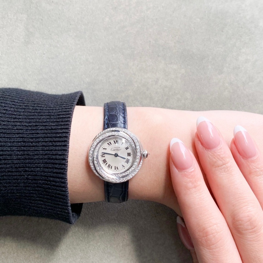 【OH済/ベルト2色】カルティエ トリニティ SM シルバー シルバー レディース 腕時計 CARTIER 時計