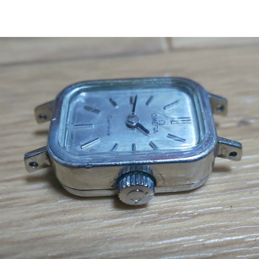 ◆OMEGA オメガ　ジュネーブ　レディース　スクエア　手巻き　腕時計　ジャンク