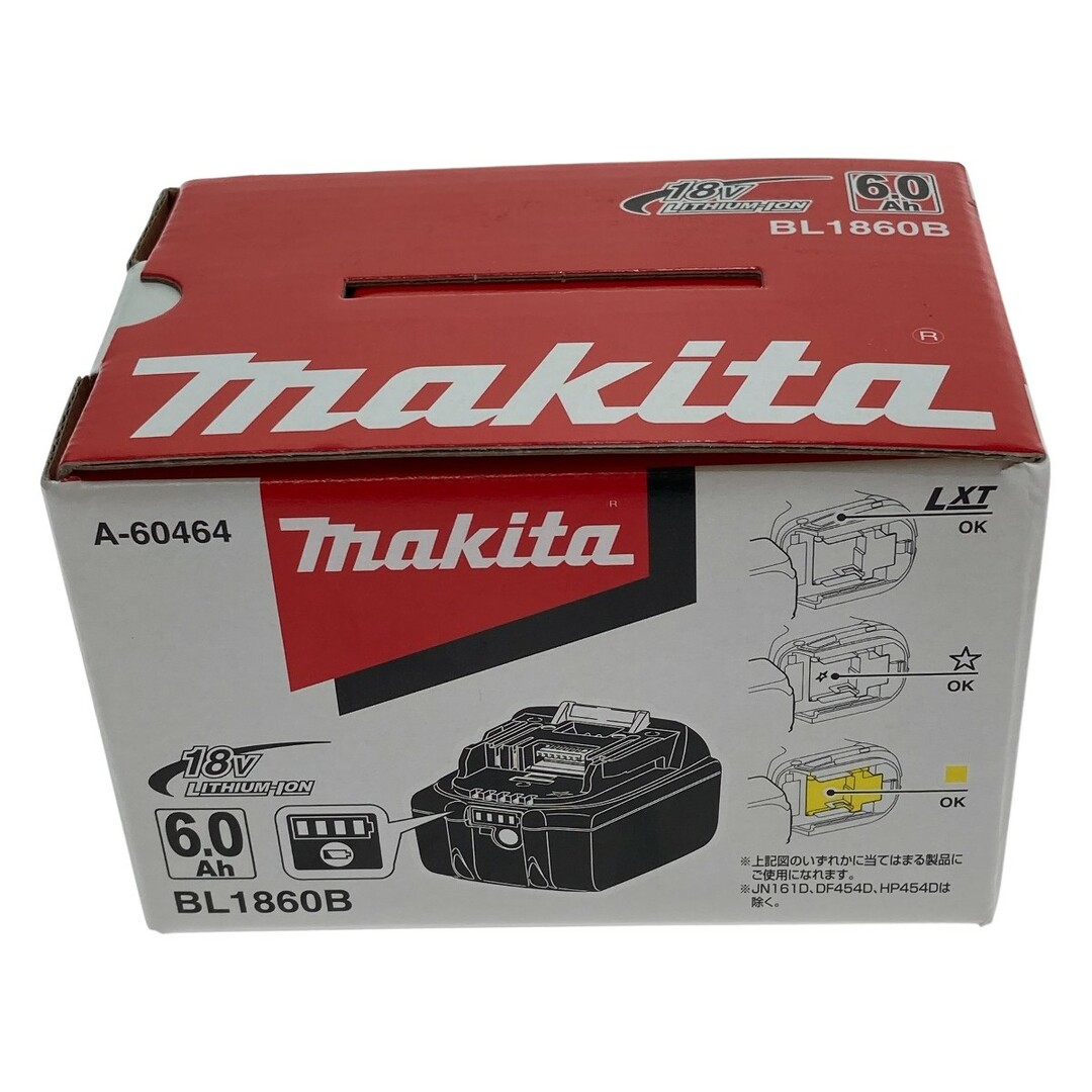 □□MAKITA マキタ バッテリー　6.0Ah　18V BL1860B