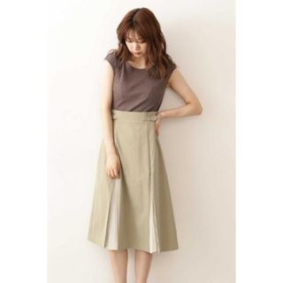 プロポーションボディドレッシング(PROPORTION BODY DRESSING)の【美品】プロポーションボディドレッシング プリーツドッキングワンピース(ひざ丈ワンピース)