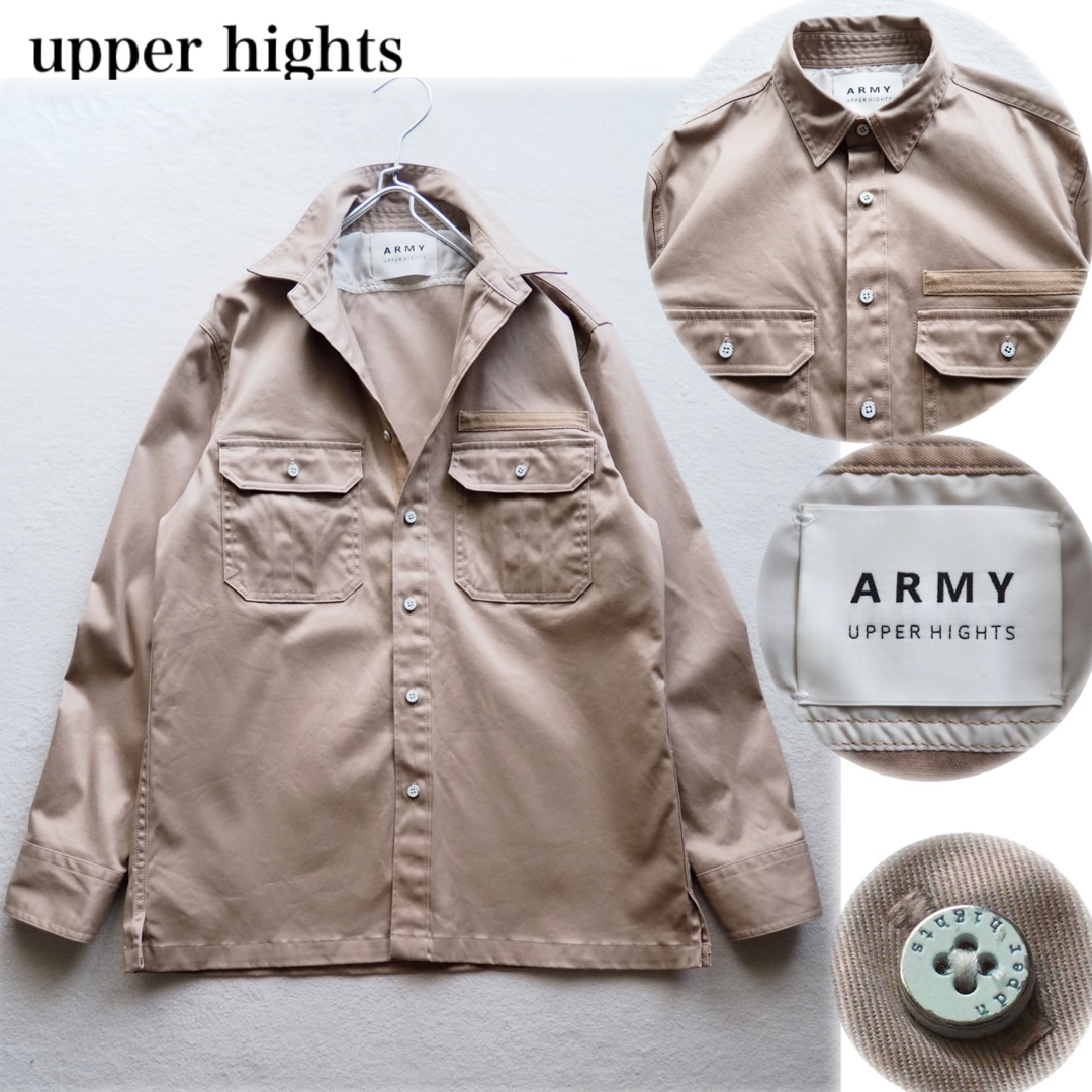 upper hights ARMY ミリタリー ワークシャツ ゆったり 羽織り