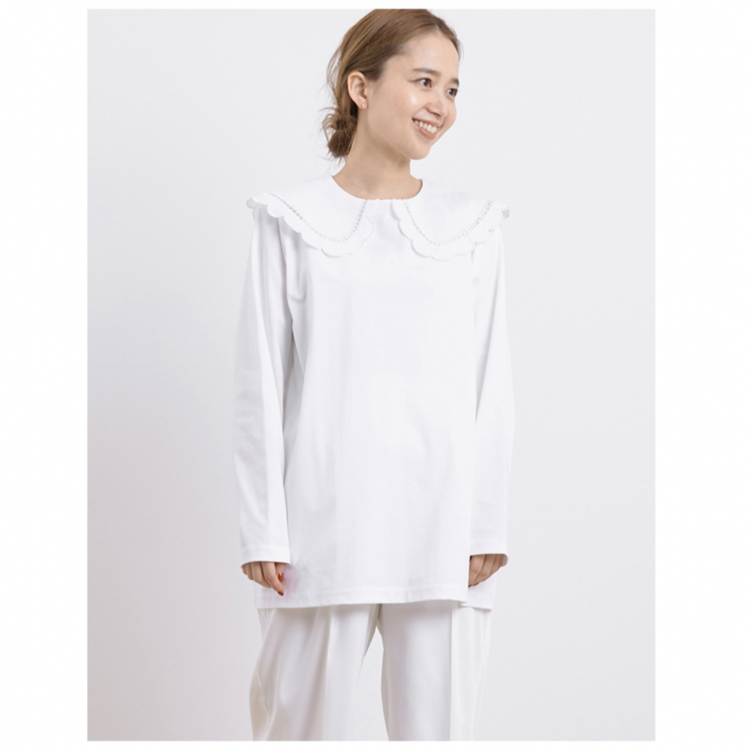 yori スカラップカラーロンTee【2023AW】-