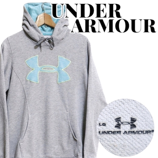 アンダーアーマー(UNDER ARMOUR)のUNDER ARMOUR アンダーアーマー デカロゴ プルオーバーパーカー M(パーカー)