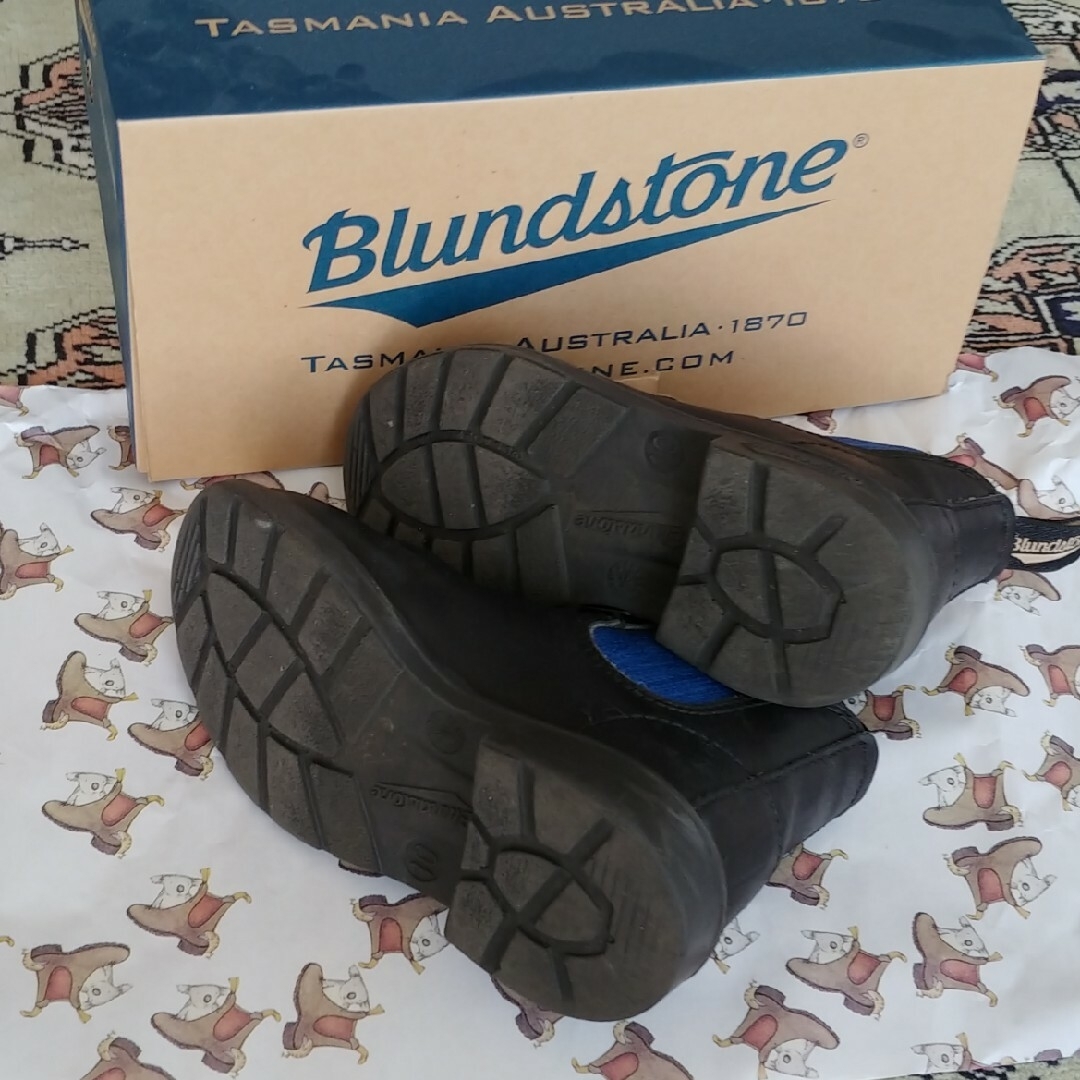 Blundstone(ブランドストーン)のBlundstone 本革　サイドゴアブーツ　17.5-18cm キッズ/ベビー/マタニティのキッズ靴/シューズ(15cm~)(ブーツ)の商品写真