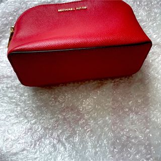 Michael Kors - マイケルコース ポーチ 赤 MICHEAL KORS レザー 新品