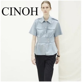 チノ(CINOH)のCINOH チノ ウエストベルトショートスリーブシャツ(シャツ/ブラウス(半袖/袖なし))