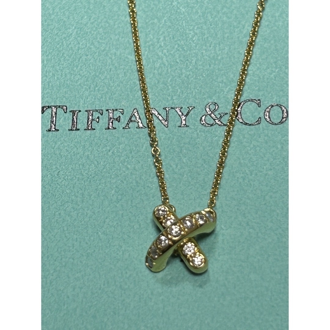 Tiffany & Co.(ティファニー)のTIFFANY & Co. クロスステッチ　ダイヤモンドネックレス レディースのアクセサリー(ネックレス)の商品写真